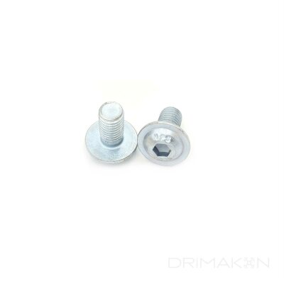 M 8 ISO 7380-2 mit Flansch