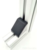 Winkelabdeckkappe 40x40 Nut 8 I-Typ schwarz