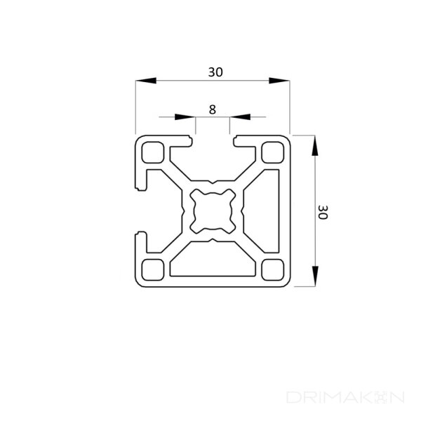 GN 25b Schnellspannverbinder, Stahl, für Aluprofile (b-Baukasten),  Montagebolzen symmetrisch