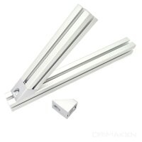 Winkelverbinder 45° Reihe 40 Nut 8 I-Typ inkl. Bef.-Satz