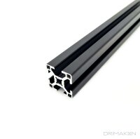 Aluminiumprofil 30x30 Nut 8 B schwarz eloxiert 1800 mm
