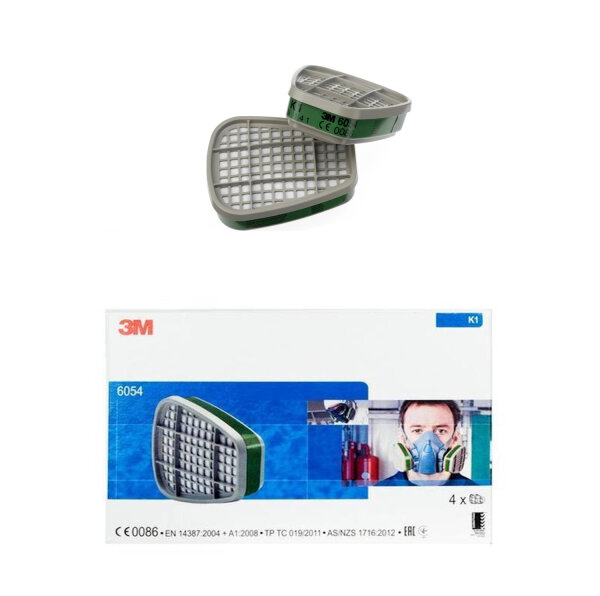 2x 3M 6054 Filter K1 gegen Amoniak *MHD 06/25 Abverkauf*