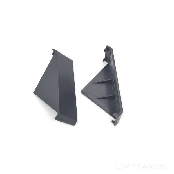 Winkelabdeckkappe 40x80 Nut 8 I-Typ / Nut 10 B-Typ schwarz