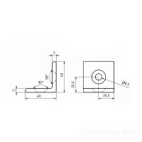 Stahlwinkel 40x40 verzinkt Nut 8 Typ I inkl....