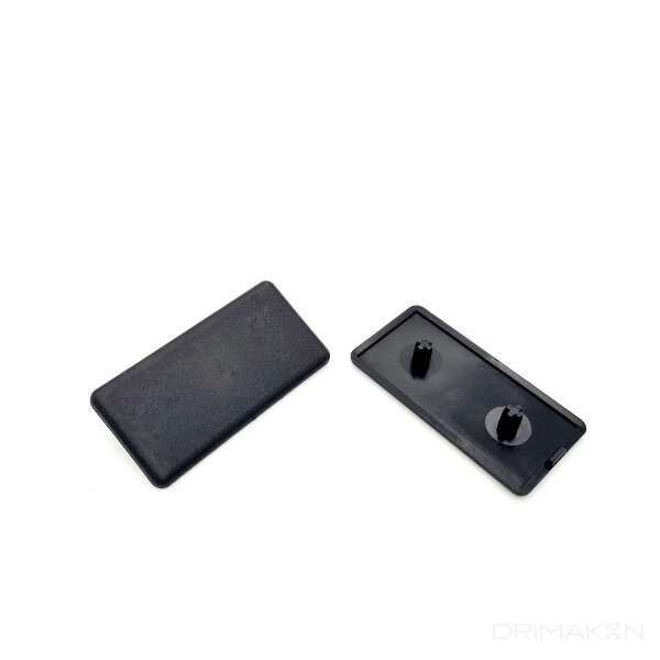Profilabdeckkappe 40x80 Nut 8 I-Typ schwarz