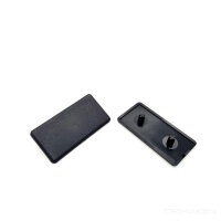 Profilabdeckkappe 40x80 Nut 8 I-Typ schwarz