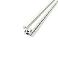 Aluminiumprofil 20x20 Nut 5 I natur 800 mm