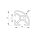 Aluminiumprofil 30x30 R25 Nut 8 B 2000 mm