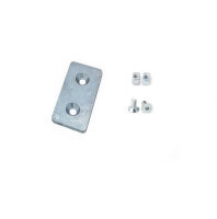 Verbinderplatte 30x60 B-Typ Nut 8 Stahl verzinkt inkl....