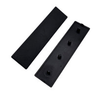 Profilabdeckkappe 40x160 Nut 8 I-Typ schwarz