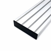 Profilabdeckkappe 40x160 Nut 8 I-Typ schwarz