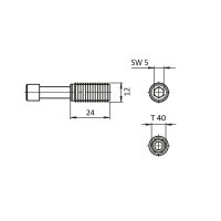 Automatik-Verbinder 40 I-Typ Nut 8 (T-Matik)