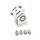 Gelenk 40x40 Nut8 I-Typ M8 inkl. Montagesatz