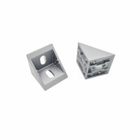 Winkel 40 universal Nut 8 I - Nut 10 B alufarben...