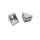 Winkel 40 universal Nut 8 I - Nut 10 B alufarben pulverbeschichtet inkl. Bef.-Satz