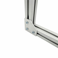 Verbinderplatte 76 × 76 mm – 3-Loch Reihe 40...