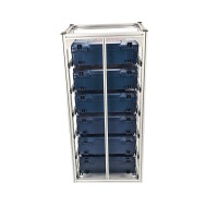 FixRack 6f EXPERT Regal für L-BOXX, Sortimo & Werkzeugkoffer - ausziehbar