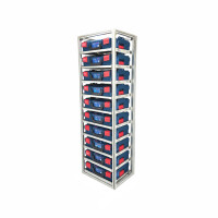 FixRack 6f EXPERT Regal für L-BOXX, Sortimo & Werkzeugkoffer - ausziehbar