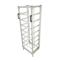 MoveRack 8f EXPERT Regal für L-BOXX, Sortimo & Werkzeugkoffer - mobil mit Vollauszug