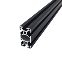 Aluminiumprofil 30x60 Nut 8 B schwarz eloxiert 100-6.000 mm