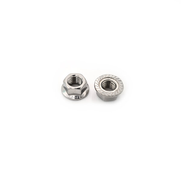 M 8 DIN 6923 A2 Sechskantmutter mit Flansch