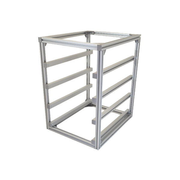 Batterie-Rack für 4x Pytes E-BOX 48100V5a PLUS LiFePo4 PV-Speicher
