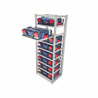 FixRack 8f EXPERT Regal für L-BOXX, Sortimo &...