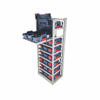 FixRack 8f EXPERT Regal für L-BOXX, Sortimo &...