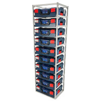 FixRack 10f PROFI Regal für L-BOXX, Sortimo &...