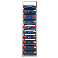 FixRack 10f PROFI Regal für L-BOXX, Sortimo & Werkzeugkoffer - robust und modular