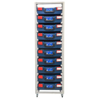 MoveRack 10f PROFI Regal für L-BOXX, Sortimo & Werkzeugkoffer - robust und modular