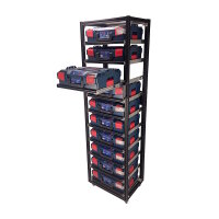 MoveRack 10f EXPERT "black edition" Regal für L-BOXX, Sortimo & Werkzeugkoffer