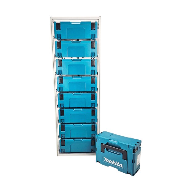 FixRack 8f HOME Regal für Makita MAKPAC Werkzeugkoffer - solide und funktional