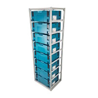FixRack 8f HOME Regal für Makita MAKPAC Werkzeugkoffer - solide und funktional