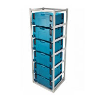 FixRack 6f HOME Regal für Makita MAKPAC Werkzeugkoffer - solide und funktional