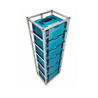 FixRack 6f HOME Regal für Makita MAKPAC Werkzeugkoffer - solide und funktional